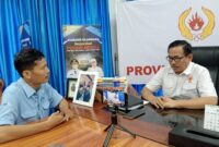 Poto: Wakil Ketua II KONI Lampung Riagus Ria saat memberikan keterangan kepada Wartawan ( Dok HUMAS KOMI Lampung).