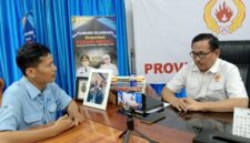 Poto: Wakil Ketua II KONI Lampung Riagus Ria saat memberikan keterangan kepada Wartawan ( Dok HUMAS KOMI Lampung).