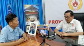 Poto: Wakil Ketua II KONI Lampung Riagus Ria saat memberikan keterangan kepada Wartawan ( Dok HUMAS KOMI Lampung).