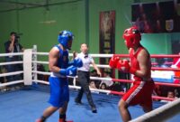 Atlet Lampung di ajang VIP Boxing Road to PON Beladiri 2026 di PKOR Way Halim (Hms/KONI Lpg).