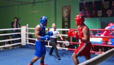 Atlet Lampung di ajang VIP Boxing Road to PON Beladiri 2026 di PKOR Way Halim (Hms/KONI Lpg).