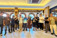Penanggungjawab , Manajer dan para atlet E-Sport PWI Lampung foto bersama,. (Foto.Dok.PWI Lamsel) 