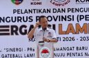 Poto: Ketua KONI Lampung Taufik Hidayat 