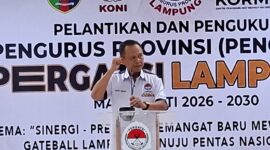 Poto: Ketua KONI Lampung Taufik Hidayat 