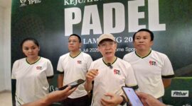 Sekretaris Daerah Provinsi Lampung Marindo membuka kejuaraan Fadel (Humas KONI Lampung).