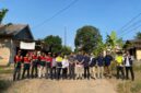 Pihak PT. SMI, Dinas PU -PR dan Bappeda Lampung Selatan foto bersama usai meninjau jalan di wilayah Kecamatan Kalianda. (Foto.Dok.Dinas PU -PR Lamsel) 