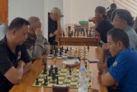 Poto: Atlet  Catur PWI Lampung uji mental lewat pertandingan (ist).