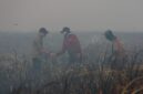 Poto: Gubernur Lampung Saat mendatangi lokasi kebakaran di Desa Braja Harjosari, Kecamatan Braja Selebah, Kabupaten Lampung Timur (dok KMF/ Lpg).