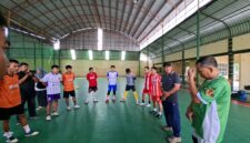 Seleksi cabor futsal PWI Lampung hadapi Porwanas 2027. Foto: Ist