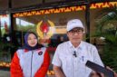 Poto: Wakil Ketua II KONI Lampung Riagus Ria saat memberikan keterangan kepada awak media (hms)