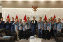 Bupati Lampung Selatan Radityo Egi Pratama dan Pengurus PWI Lampung dan PWI Lamsel foto bersama usai audensi. (Foto.Ist) 