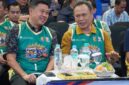 Ketua KONI Lampung Taufik Hidayat  saatenghadiri gelaran QRIS 3x3 Siger Slam 2026 di Mall Bandar Lampung, (dok Humas KONI).