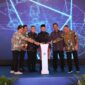 Menteri ATR/BPN Nasron pencet bel sebagai tanda peluncuran tiga program. (Foto.Ist) 