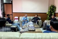 Pengurus PWI Lampung Selatan beraudiensi dengan Ketua DPRD Lamsel dan Jajarannya. (Foto.Ist) 