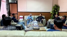 Pengurus PWI Lampung Selatan beraudiensi dengan Ketua DPRD Lamsel dan Jajarannya. (Foto.Ist) 