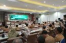 Bupati Lamsel Radityo Egi Pratama tengah memberikan sambutan dalam acara Whorshop.(foto.Juwantoro) 