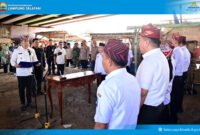 Bupati Lampung Selatan Radityo Egi Pratama lantik pejabat hasil seleksi terbuka. (Foto.Diskominfo Lamsel) 
