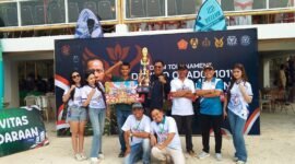 Foto: Atlet Domino Pwi Lampung usai menjadi juara (dok PWI Lamsel ).