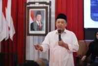 Menteri ATR/BPN Nusron Wahid, tengah memberikan kuliah umum (foto.Ist) 