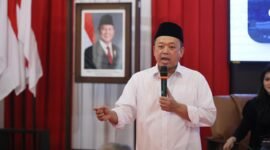 Menteri ATR/BPN Nusron Wahid, tengah memberikan kuliah umum (foto.Ist) 