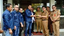 Bupati Lampura Hamartoni memberikan dukungan kepada PWI Lampung pada HPN dan Porwanas 2027 mendatang