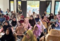 Masyarakat Candipuro tengah mengikuti kegiatan ekspose data dan perencanaan kerjasama yang dilakukan Kantor Pertanahan Lampung Selatan. 