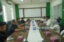 Pengurus PWI Lampung beraudiensi dengan Direktur PT. Semen Baturaja. 