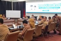 Pemkab Lampung Selatan Gelar Rakor Mingguan. (Foto.Juwantoro) 