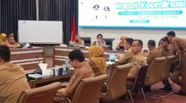 Pemkab Lampung Selatan Gelar Rakor Mingguan. (Foto.Juwantoro) 