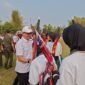 Wakil Ketua II KONI Provinsi Lampung, Riagus Ria saat meninjau latihan drum band binaan Garuda Swara Politeknik PT GPM ( dok KONI Lampung)