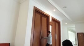 Rakor Minggu di Aula Rajabasa Kantor Bupati Lampung Selatan tertutup untuk media. (Foto.Juwantoro) 