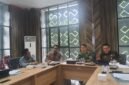 Kepala Kantah Lampung Selatan Rizal Rasyidin dan jajaran Pemkab Lamsel rapat koordinasi. 