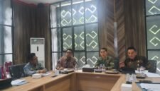 Kepala Kantah Lampung Selatan Rizal Rasyidin dan jajaran Pemkab Lamsel rapat koordinasi. 