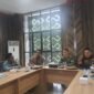 Kepala Kantah Lampung Selatan Rizal Rasyidin dan jajaran Pemkab Lamsel rapat koordinasi. 