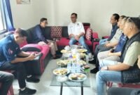 GM Grand Elty Krakatoa, Bagus silaturahmi ke PWI Lampung Selatan. (Foto. Dok. PWI Lamsel) 