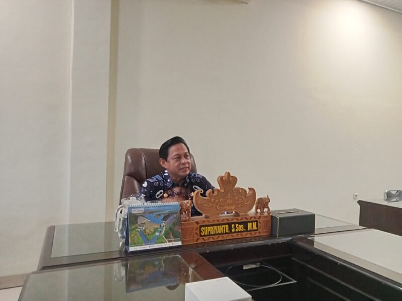 Sekda kab Lampung Selatan Supriyanto (foto.Juwantoro) 