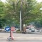 Dinas PU - PR Lampung Selatan akan perbaiki jalan berlubang dan Lebarkan Jalan Depan Kantor Bupati Lamsel. (Foto.Juwantoro) 